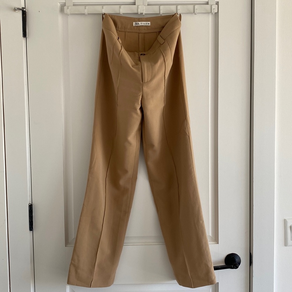 Beige Zara work pants